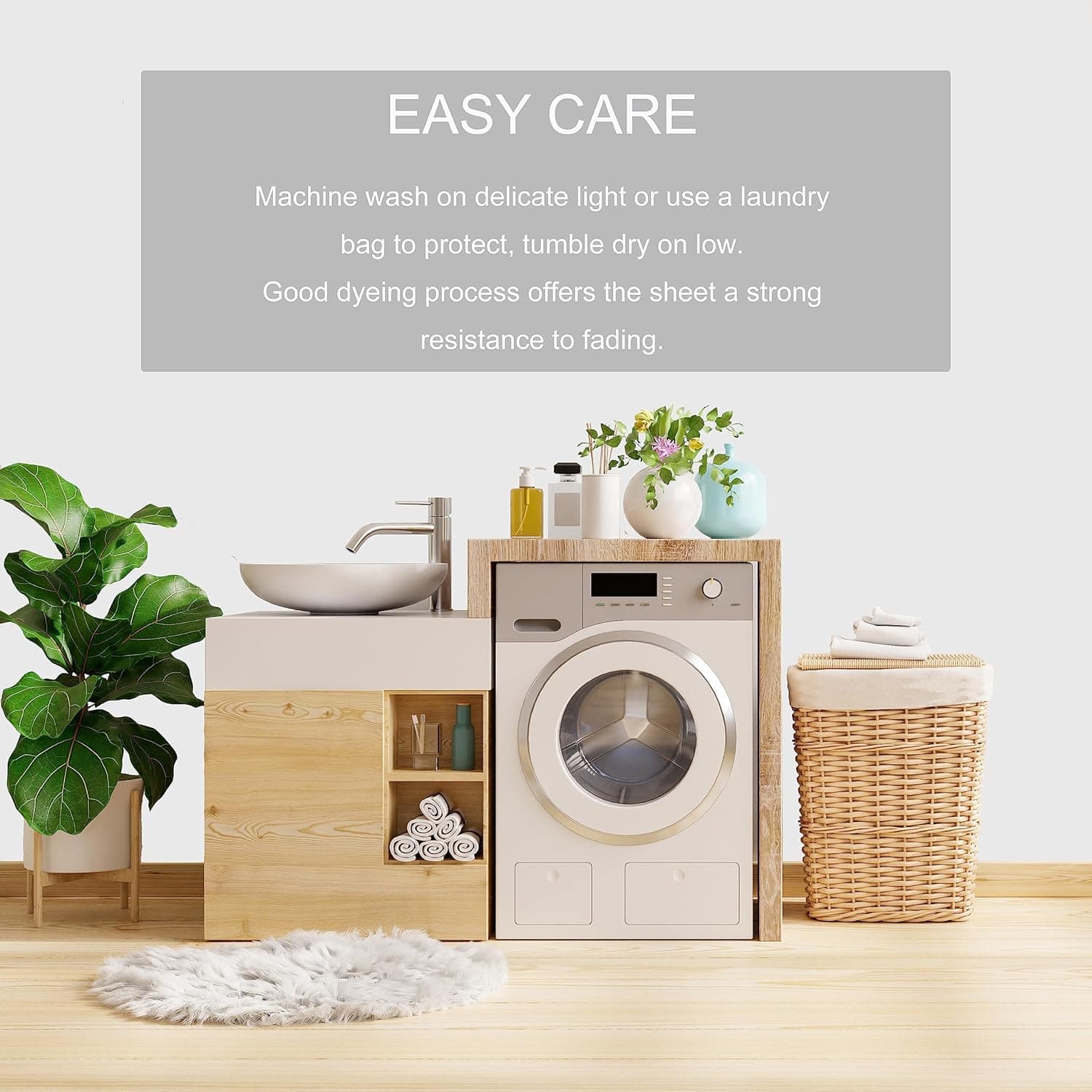 MOHAP 16 inch(40cm) Extra Deep King Size Fitted Sheet Only Bedsheet No Pillowcases Brushed Microfiber Breathable No Color Fade White 6