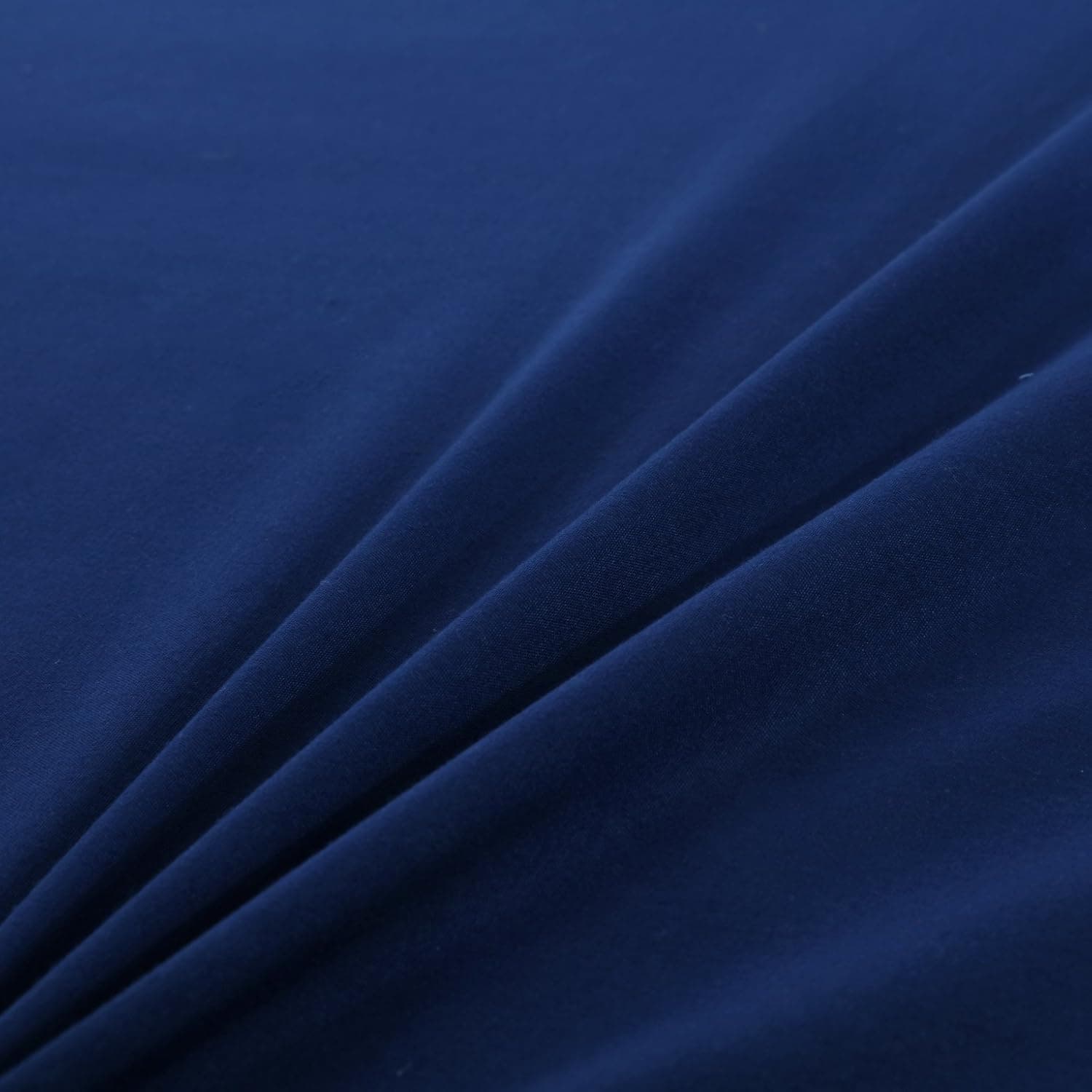 MOHAP Drap Housse 180x200cm avec Bonnet 30cm Bleu Marine Drap Housse 100 GSM en Microfibre de Haute Qualité 100% Polyester Doux, Résistant, Anti Plis 4