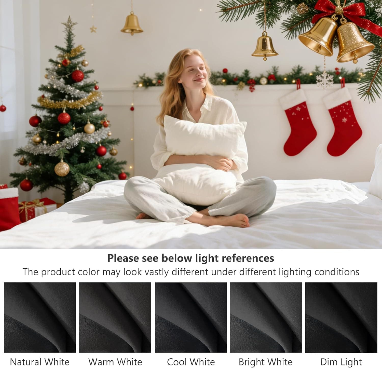 Drap-housse Mohap, Noir , Double 5