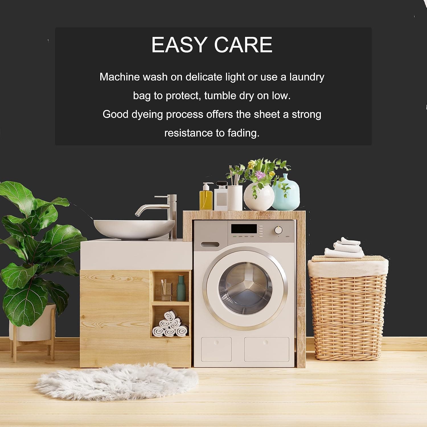 Drap-housse Mohap, Noir , Double 6