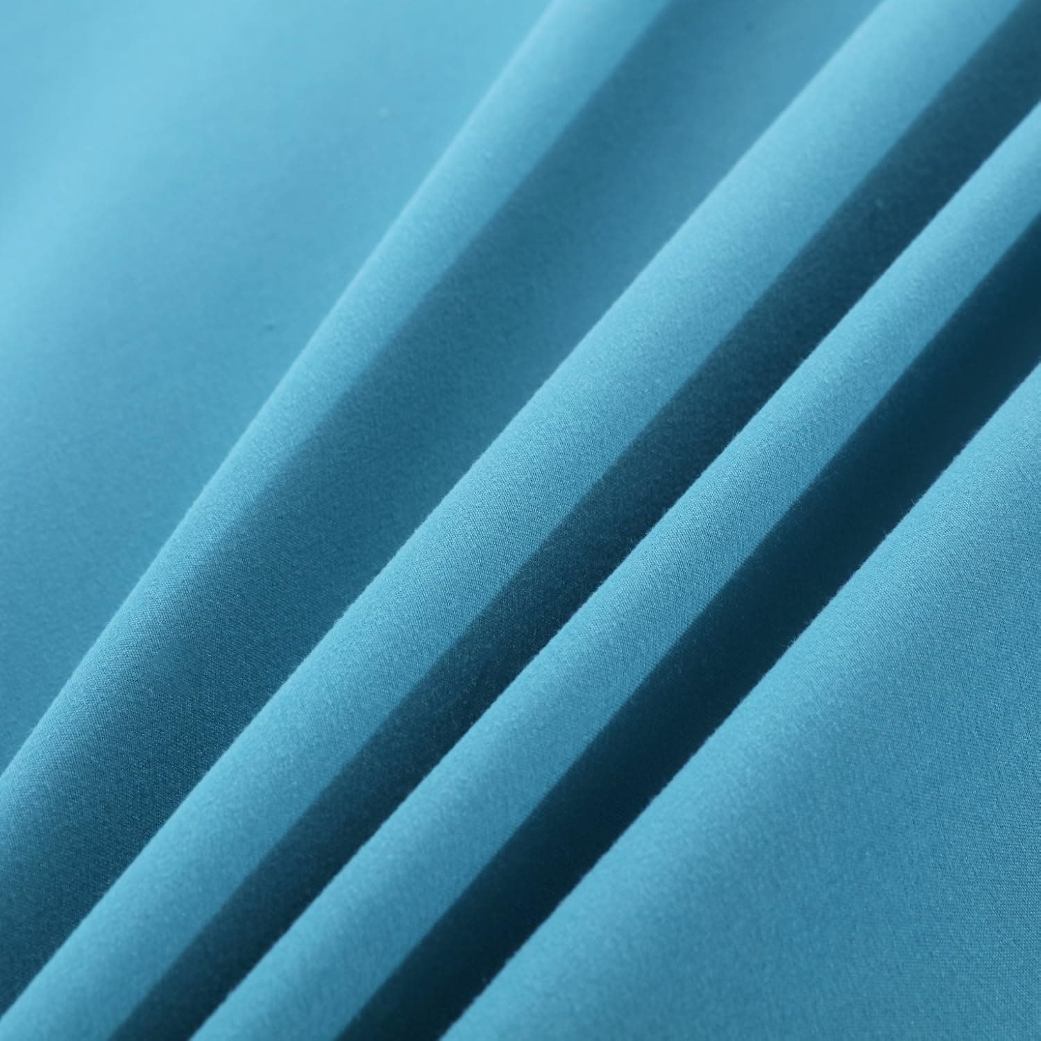 MOHAP Drap Housse 160x200cm avec Bonnet 30cm Lac Bleu Drap Housse 100 GSM en Microfibre de Haute Qualité 100% Polyester Doux, Résistant, Anti Plis 3