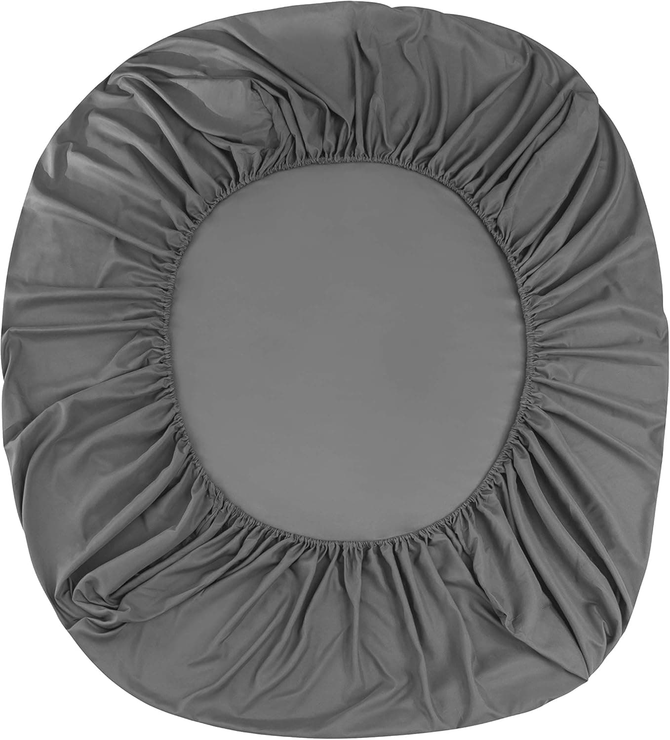 Warm Extra Deep 16"(40 cm) King Size Bedding Fitted Sheet Brushed Microfiber Breathable (Grey) 5