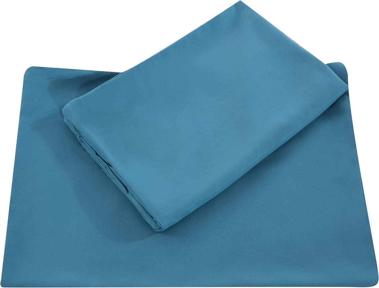 Mohap - Paire de taies d'oreiller en microfibre durable, Microfibre brossée, bleu sarcelle, 50x75cm 7