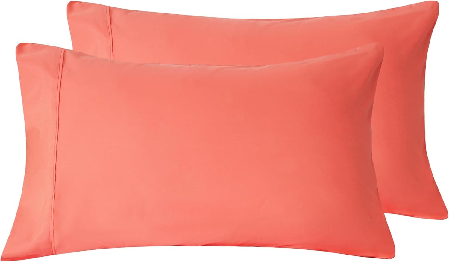 AYASW Pillowcases Queen Size Set of 2 Pack with Envelope Closure Premium Soft and Cozy Brushed Microfiber Coral Pillow Case 20x30 inches Wrinkle Fade Resistant Easy Care Stable Holiday Decor 3
