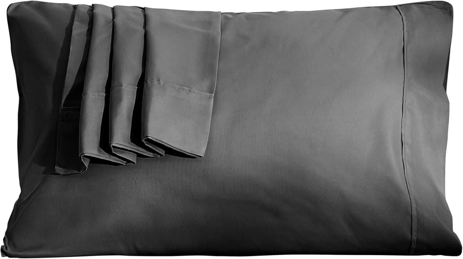 ‌Queen Pillowcases Set of 2 - Envelope Closure Pillow Covers, Ultra-Soft & Breathable Microfiber, All Season Luxury Bedding, Machine Washable, Modern Gray‌
