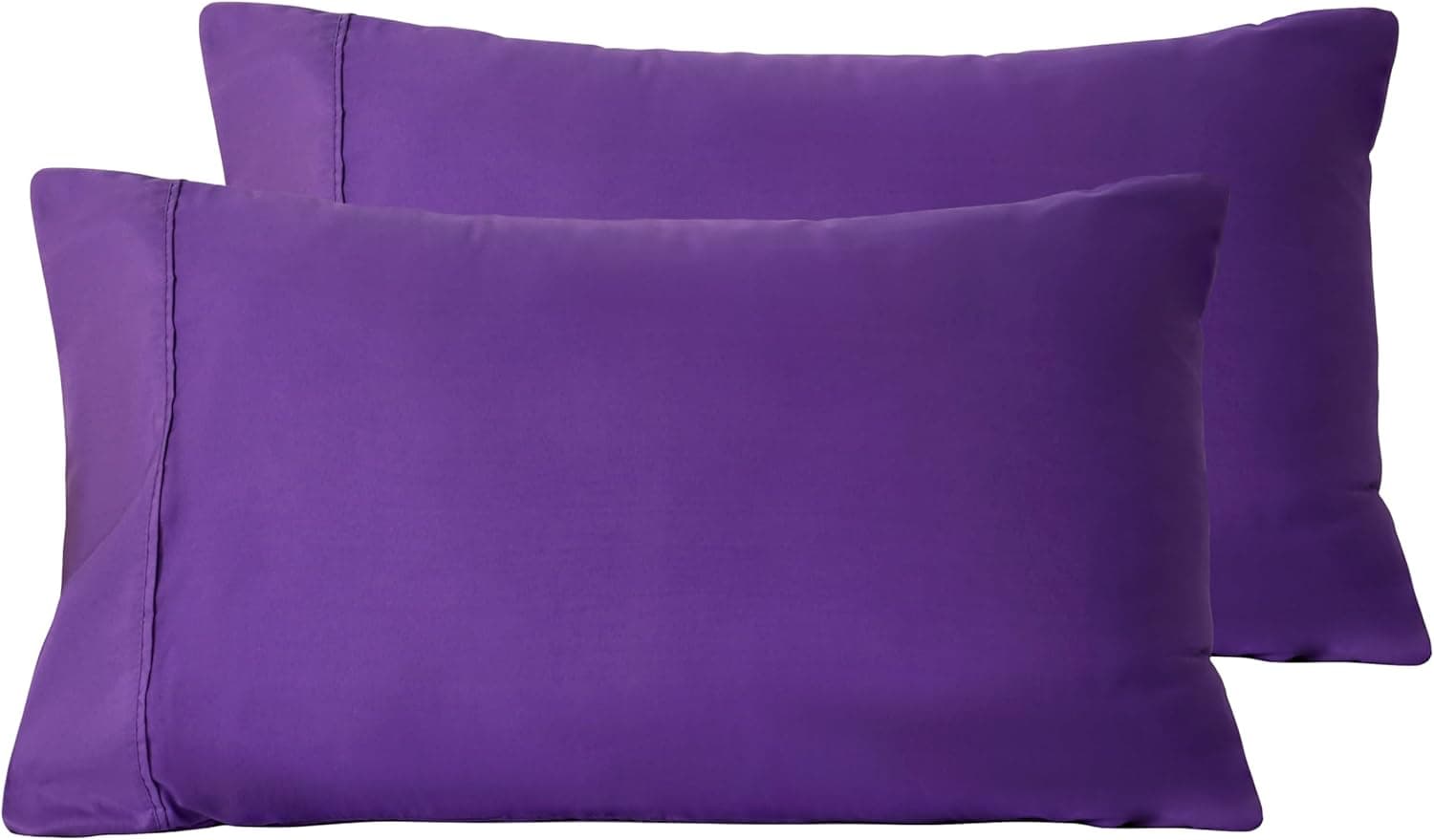 AYASW Pillowcases King Size Set of 2 Premium Soft and Cozy 1800 Double Brushed Microfiber with Envelope Closure Pillow Case 20x40 inches Purple Wrinkle Fade Resistant Stable Holiday Decor 3