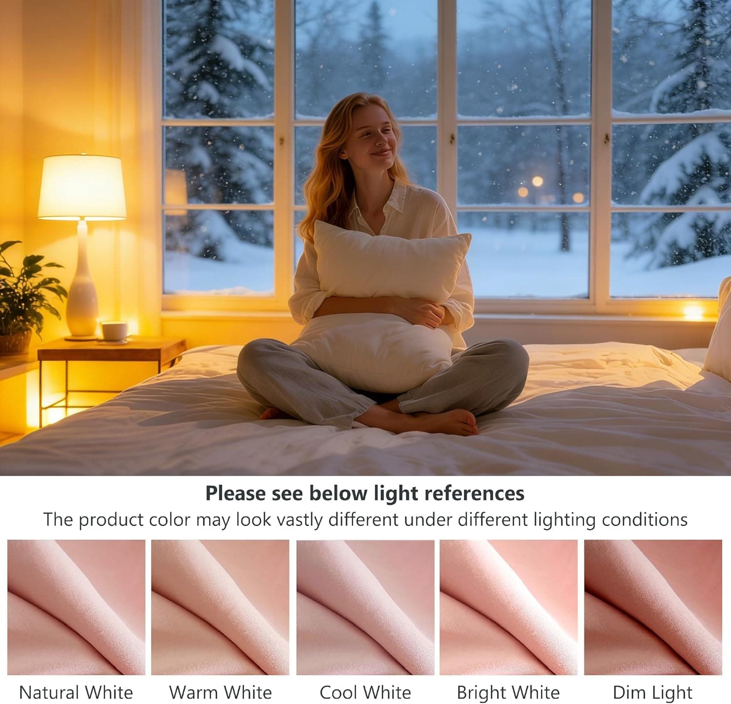 MOHAP Warm Pillowcases 50X75 cm 2 Pack- Super Soft Breathable Brushed Microfiber Pillow Cases Cover with Envelope Closure Pink 7