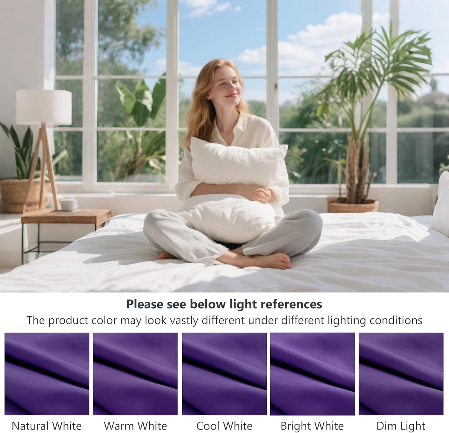 Mohap Drap-housse extra profond pour lit simple 40 cm en microfibre brossée, sans repassage, respirant (violet) 5