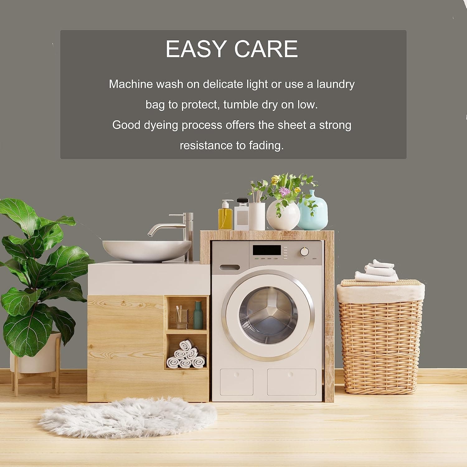 Mohap Drap-housse extra profond pour lit simple 40 cm - Sans taies d'oreiller - En microfibre brossée - Respirant (Kaki) 6