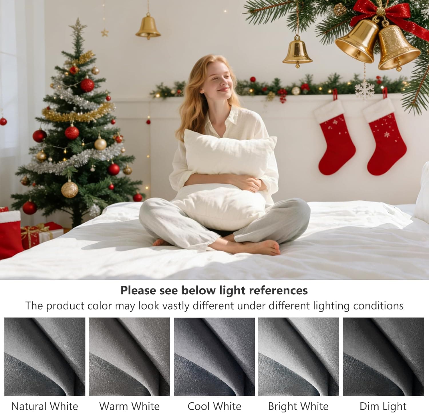 Mohap - Paire de taies d'oreiller en microfibre durable, Microfibre, gris, 4 pack 50x75 4