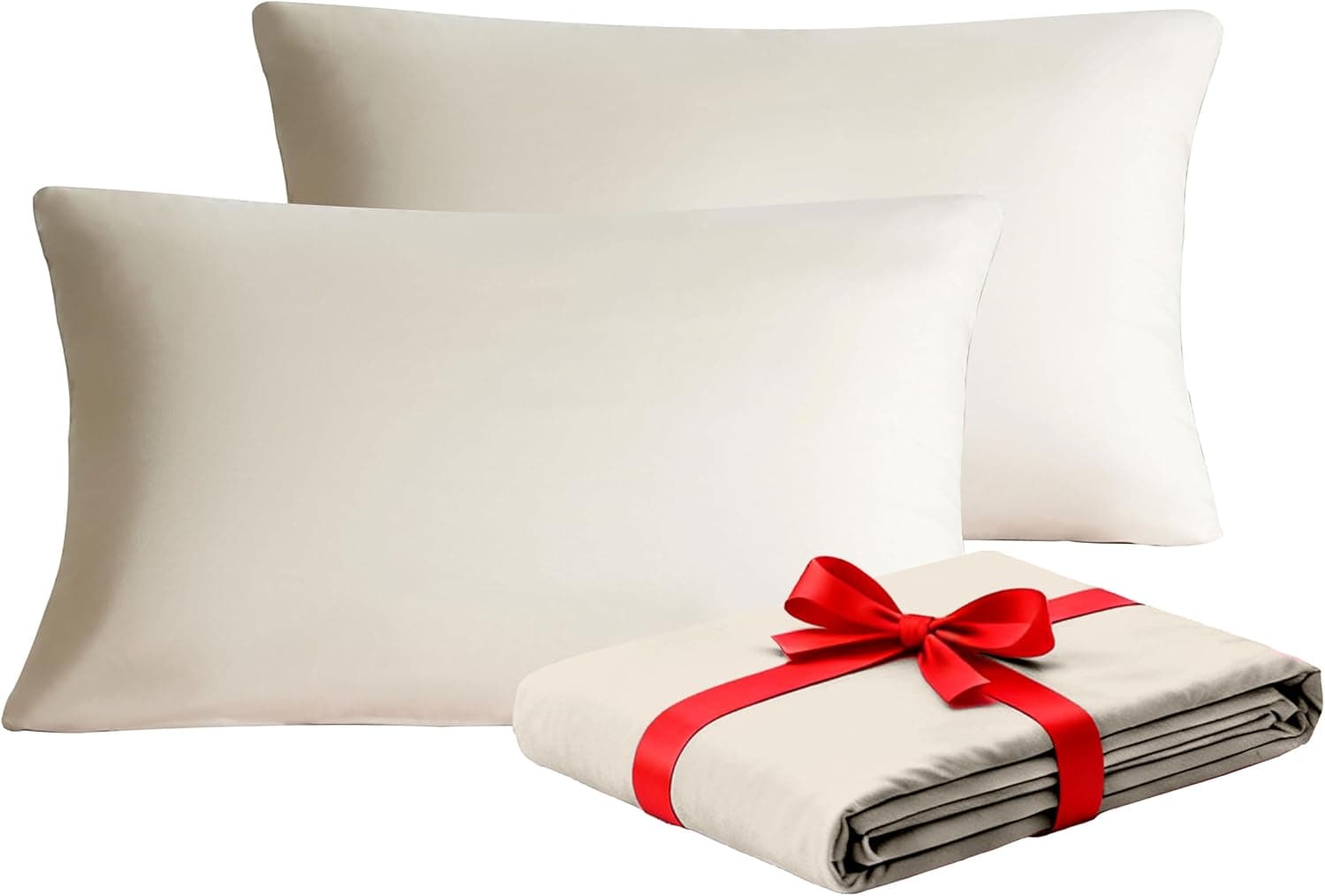 MOHAP Warm Zippered Pillowcases 50X75 cm 2 Pack-Super Soft Breathable Brushed Microfiber Pillow Cases Cover for Hair and Skin Cream