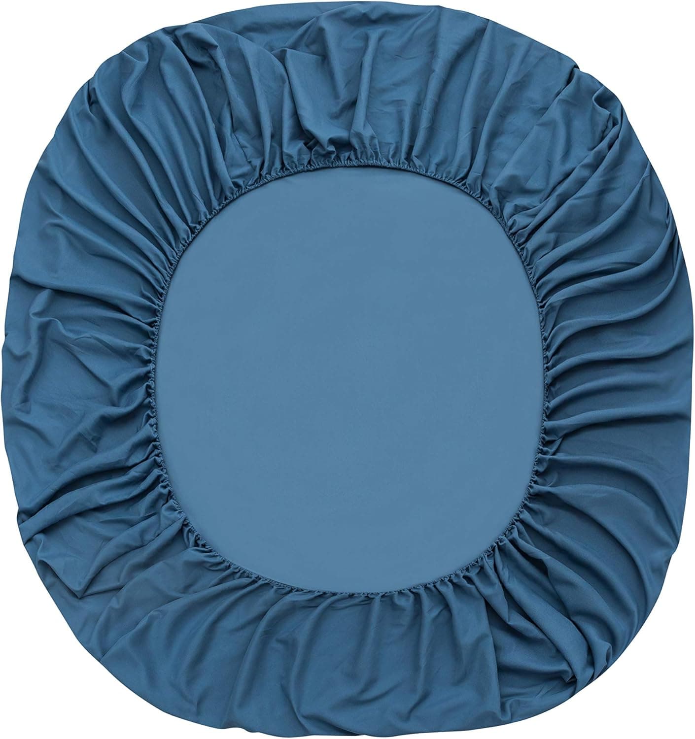 MOHAP Drap Housse 140x190-200cm avec Bonnet 30cm Bleu Drap Housse 100 GSM en Microfibre de Haute Qualité 100% Polyester Doux, Résistant, Anti Plis 3