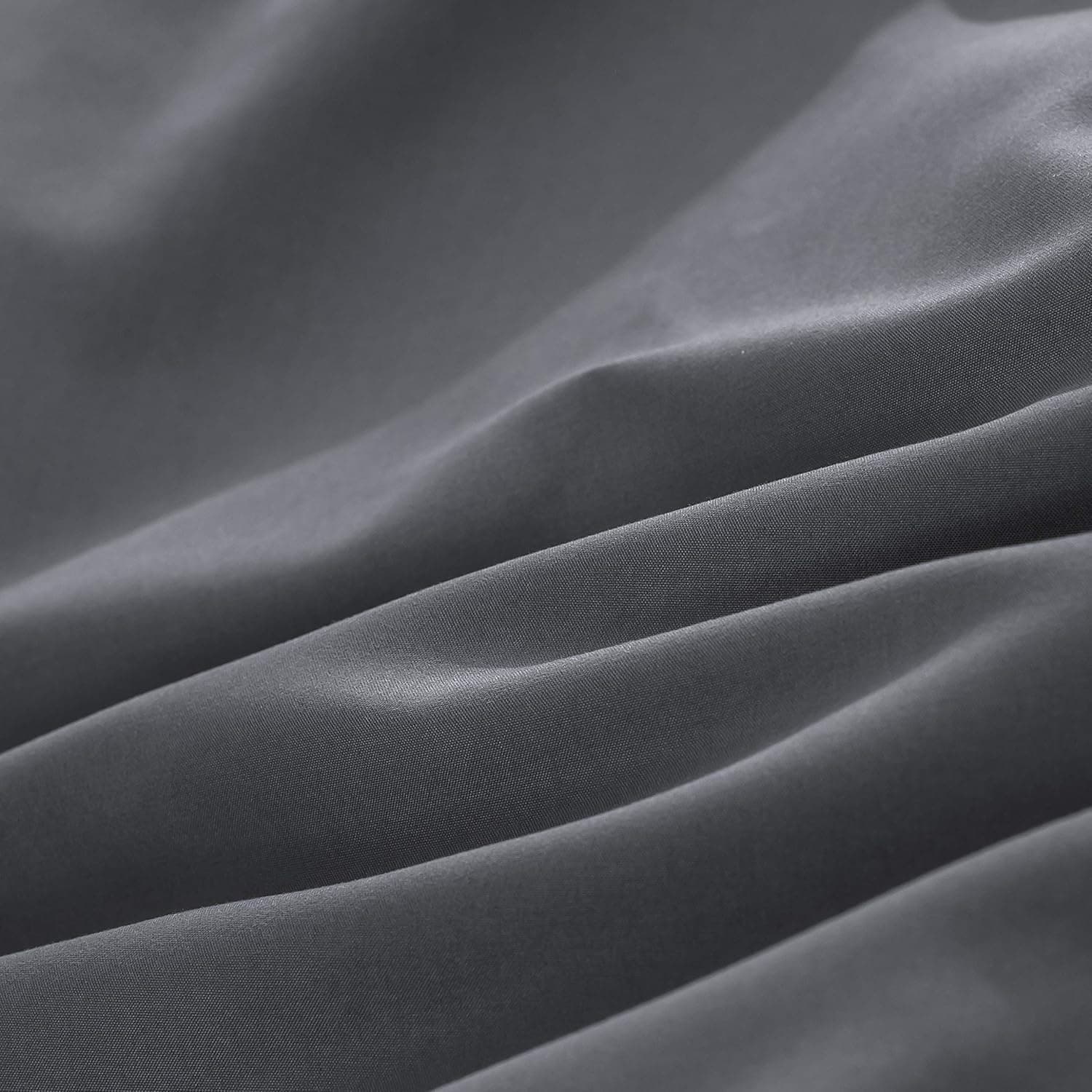 Housse de Couette 220x240cm + Taies d'oreillers 65x65x2 cm Gris 120 Fils/cm² Parure de Lit avec Fermeture Eclaire pour 2 Personnes 7