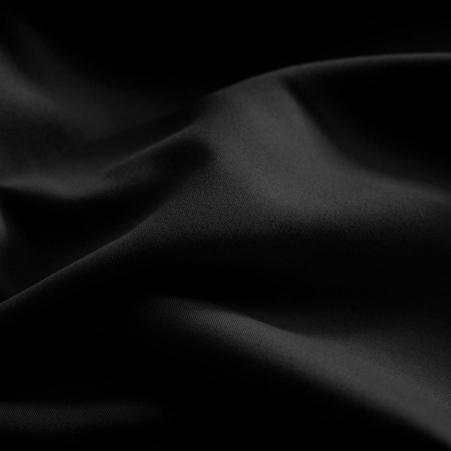 Parure de lit 4 pièces chaude et drap-housse en microfibre brossée 110 g/m² avec housse de couette et taies d'oreiller - Avec poche profonde de 40,6 cm - Résistante à la décoloration - Noir 4