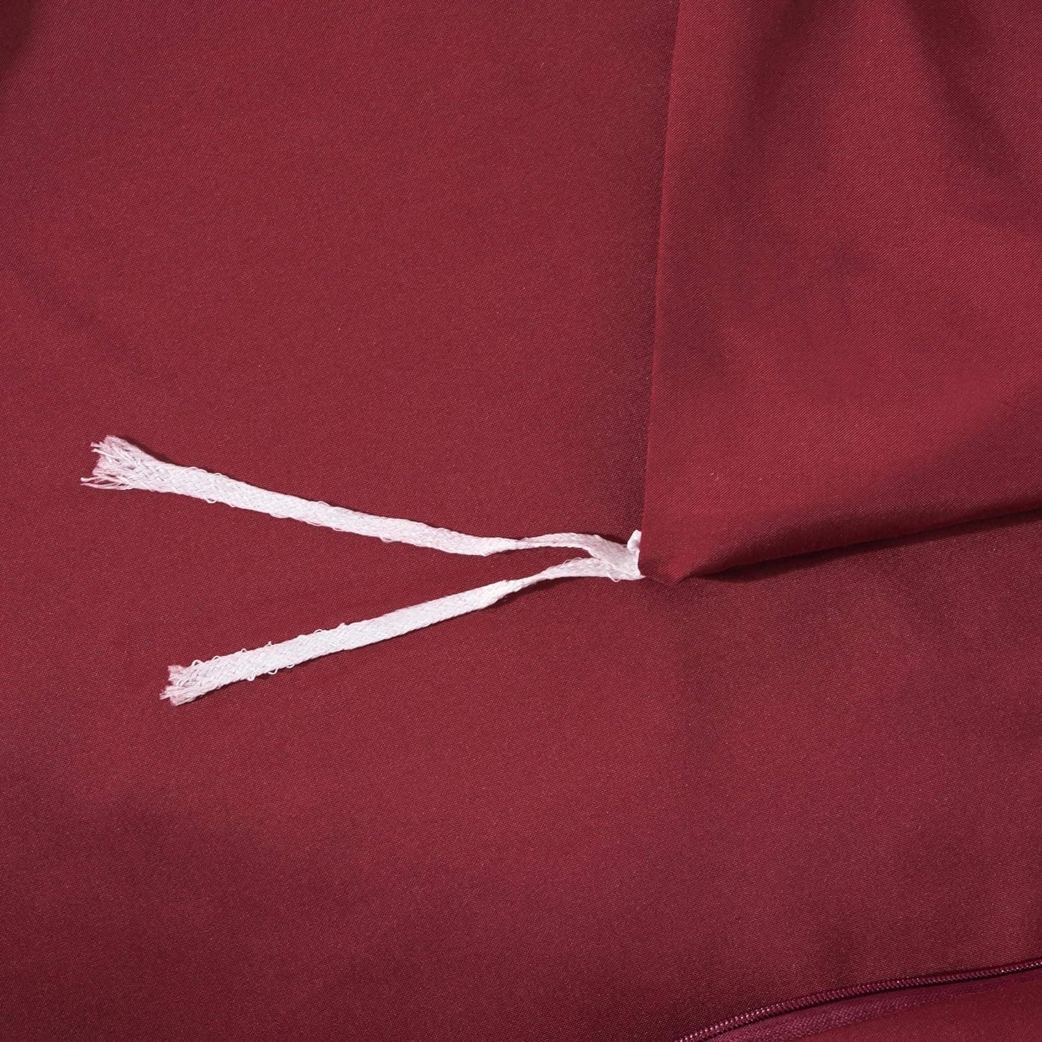 MOHAP Parure de Lit 4 Pièces Housse de Couette 220x240cm + Drap Housse 140x190/200cm avec 2 taies d'oreillers 65x65cm Rouge pour 2 Personnes Parure 120 Fils/cm² en Microfibre 6