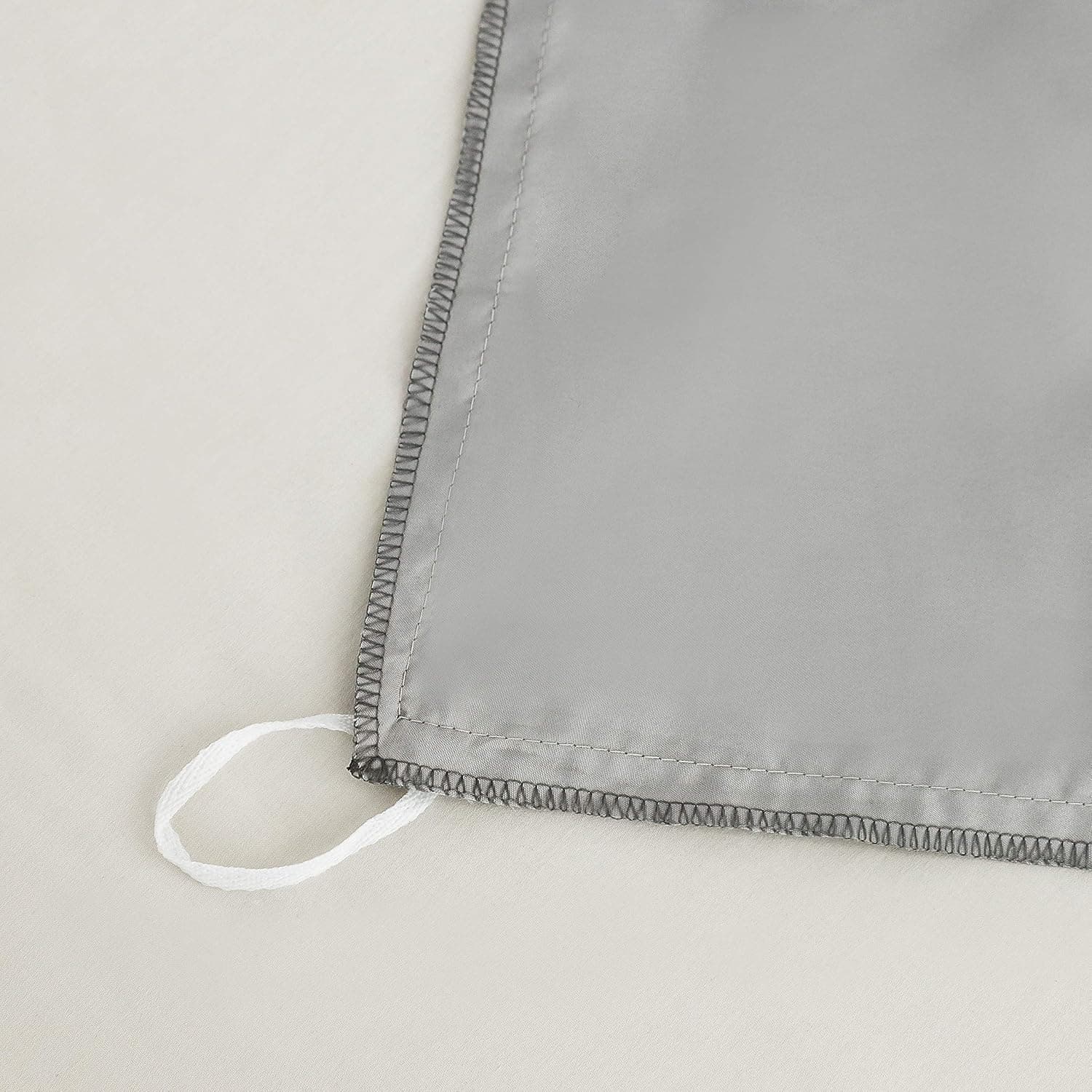 MOHAP Housse de Couette Réversible 220x240 / 65x65x2 cm Noir + Gris Parure de Lit Bicolore pour 2 Personnes Fermeture Éclair Sets de Housse Couette 7