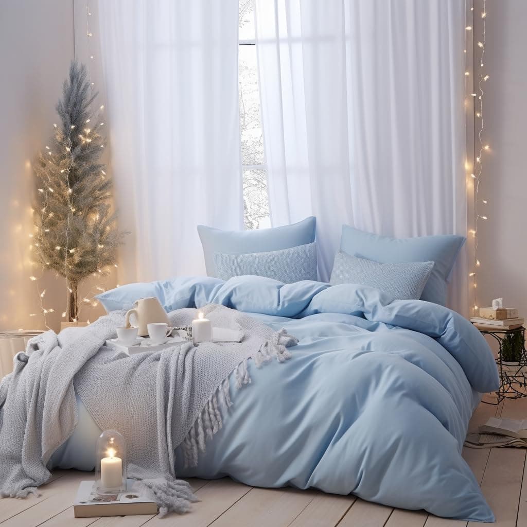 Parure de lit en microfibre – toutes saisons