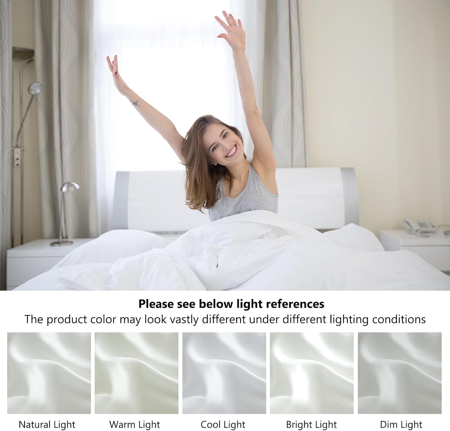 18 Couleurs Lot 2 Taie d'oreiller 60x60 cm Blanc Housse Oreiller Coussin pour Canapé Lit Fermeture Éclair Anti-Acariens Hypoallergénique Protège Oreiller Zip Microfibre 7