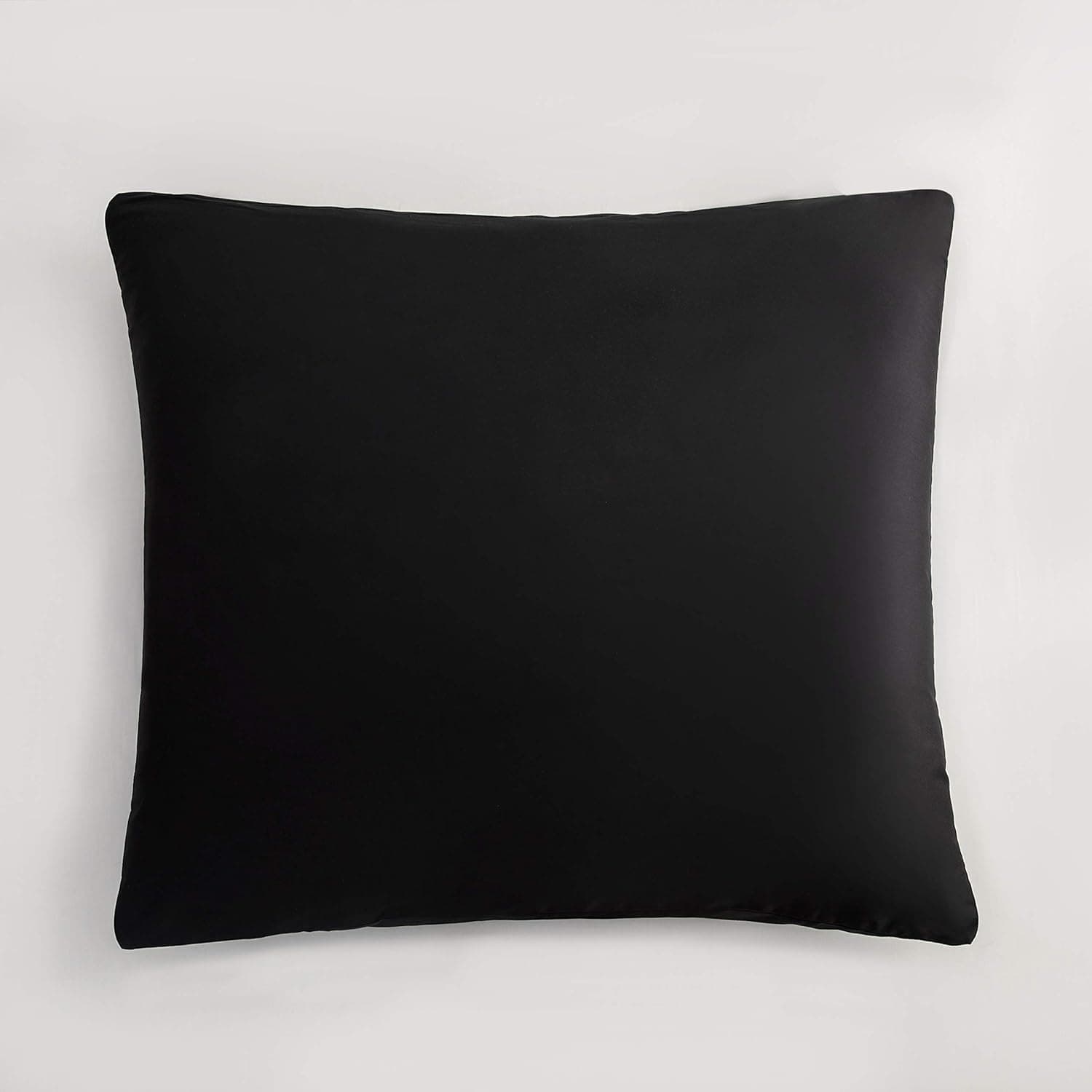 Parure de lit en coton noir 220 x 240 cm avec 1 housse de couette et 2 taies d'oreiller 80 x 80 cm 8