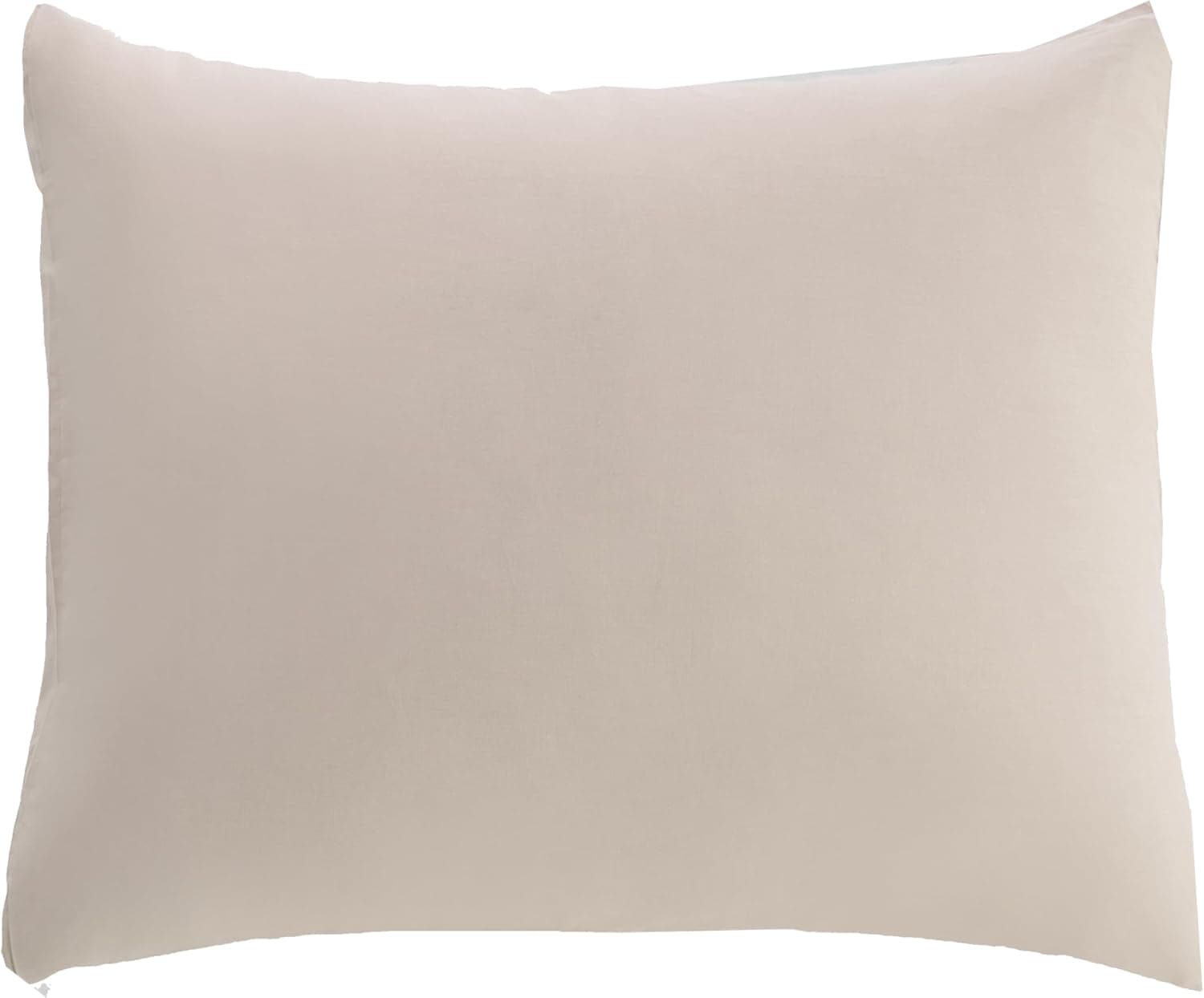 MOHAP Parure de Lit 4 Pièces Housse de Couette 240x260cm + Drap Housse 180x200cm avec 2 taies d'oreillers 65x65cm Beige pour 2 Personnes Parure 100 Fils/cm² en Microfibre 7