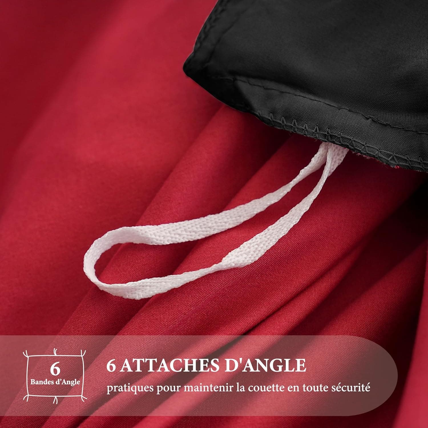 MOHAP Parure de Lit Réversible avec Fermeture éclair Microfibre 220x240 cm et 2 Taies d'oreiller 65x65 cm Housse de Couette Adulte 8