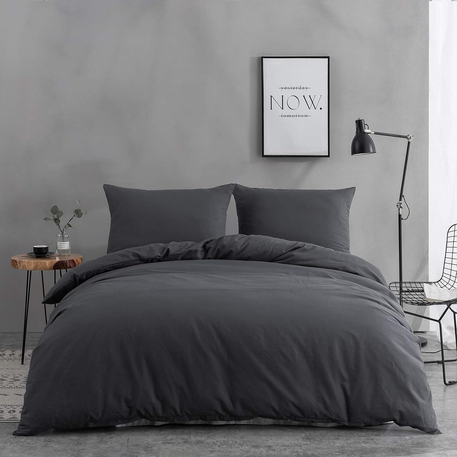 MOHAP Sets de Housse de Couette 220x240cm+2 taies d'oreillers 65x65cm Rouge Parure de Lit 2 Personnes Adulte en Microfibre 7