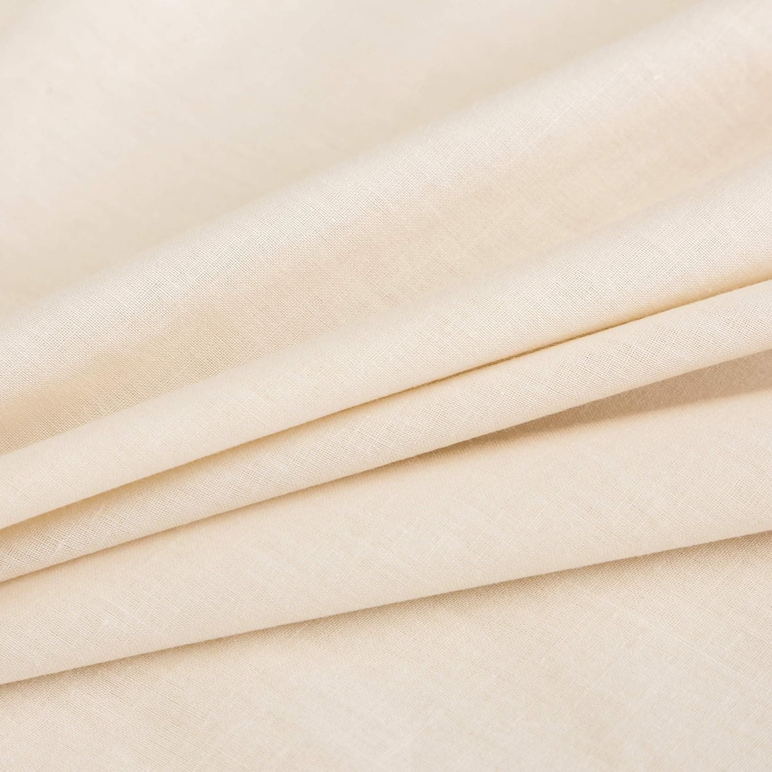 Parure de lit en coton 155 x 220 cm Beige 1 housse de couette et 1 taie d'oreiller 80 x 80 cm 6