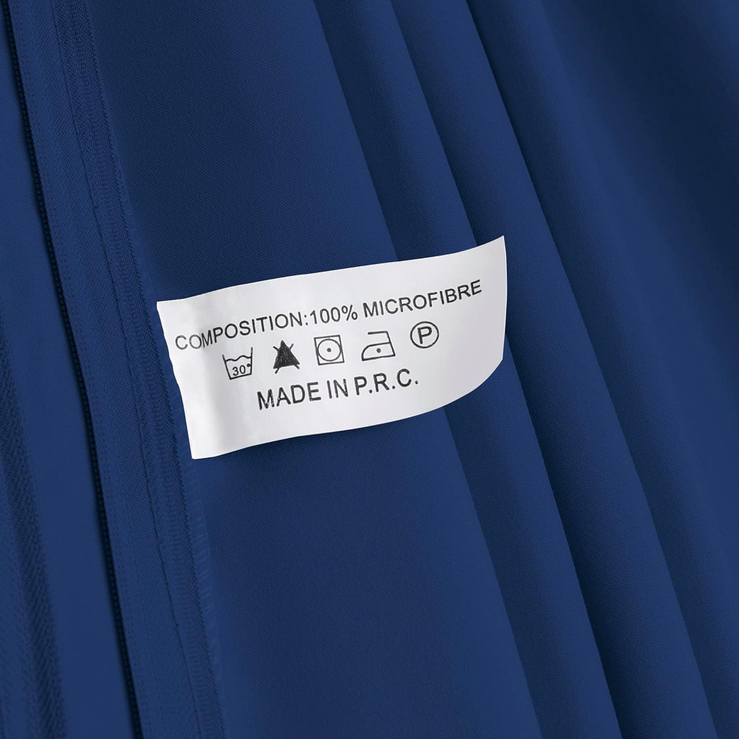 MOHAP Lot de 4- Taies d'oreiller 50x70cm Bleu Marine Housse d'oreiller avec Une Fermeture Eclair en Microfibre 4